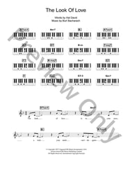 The Look of Love piano sheet music cover